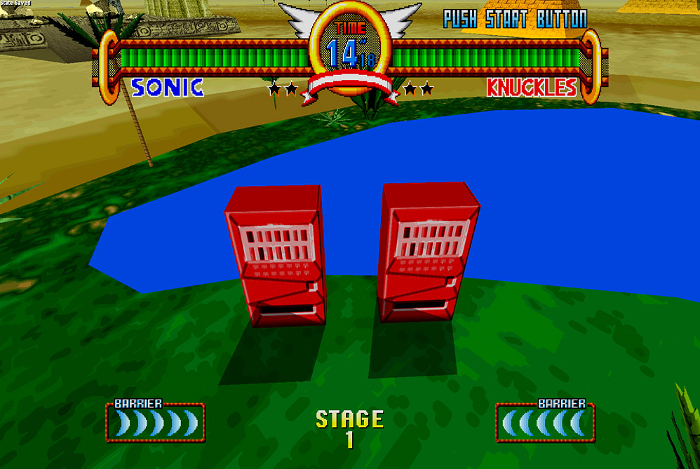 Sonic The Fighters The Video Game Soda Machine Project