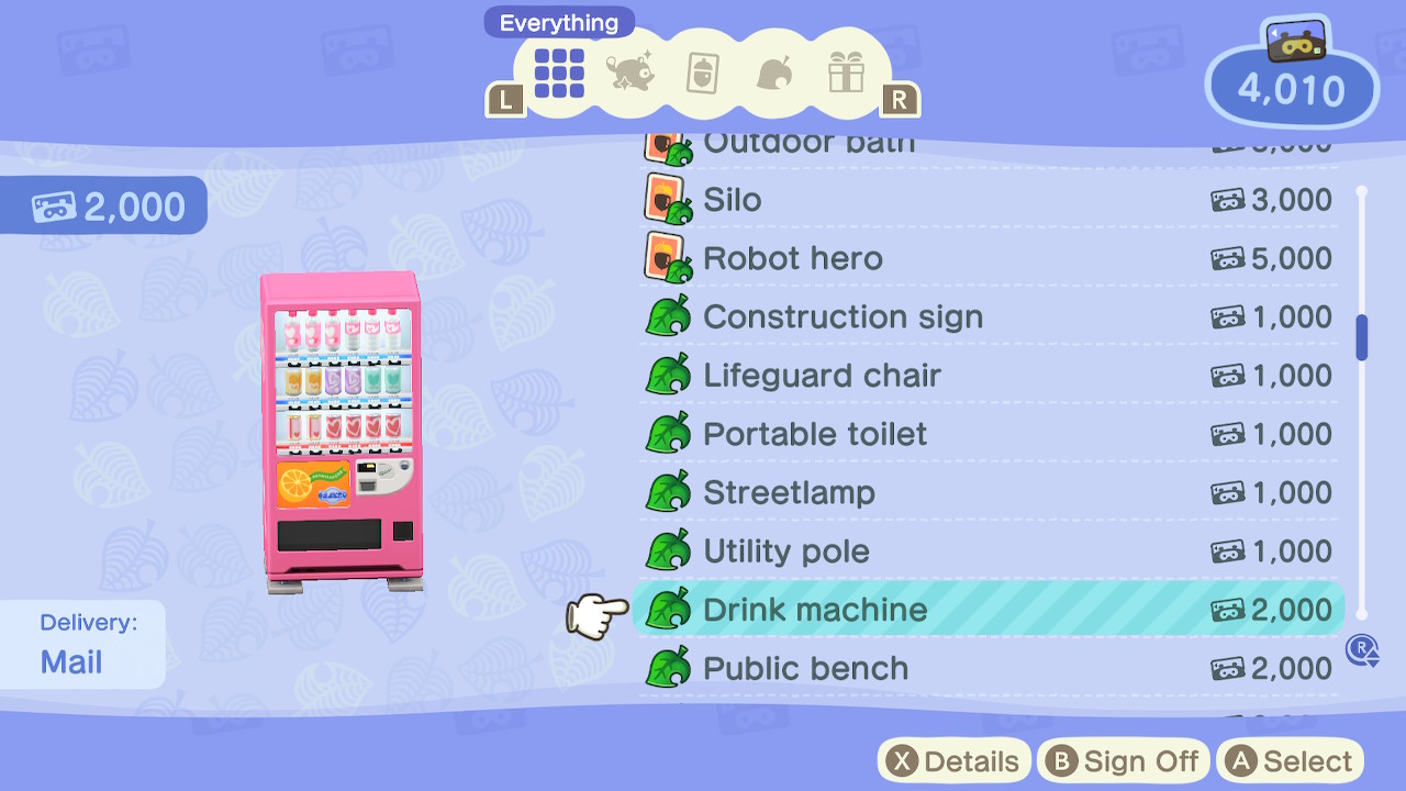 Animal Crossing New Horizons The Video Game Soda Machine Project