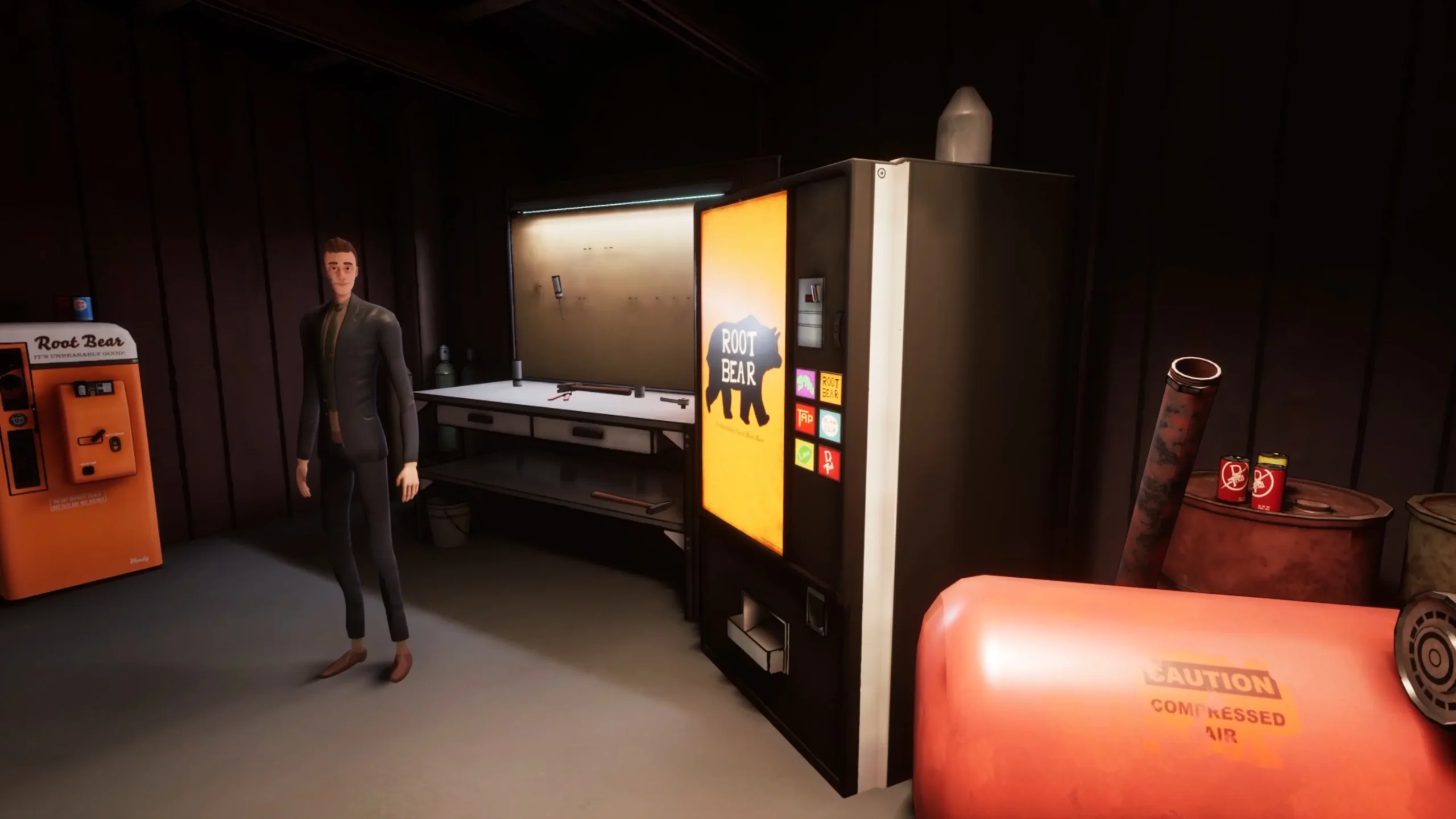 Root Bear vending machines from Adios
