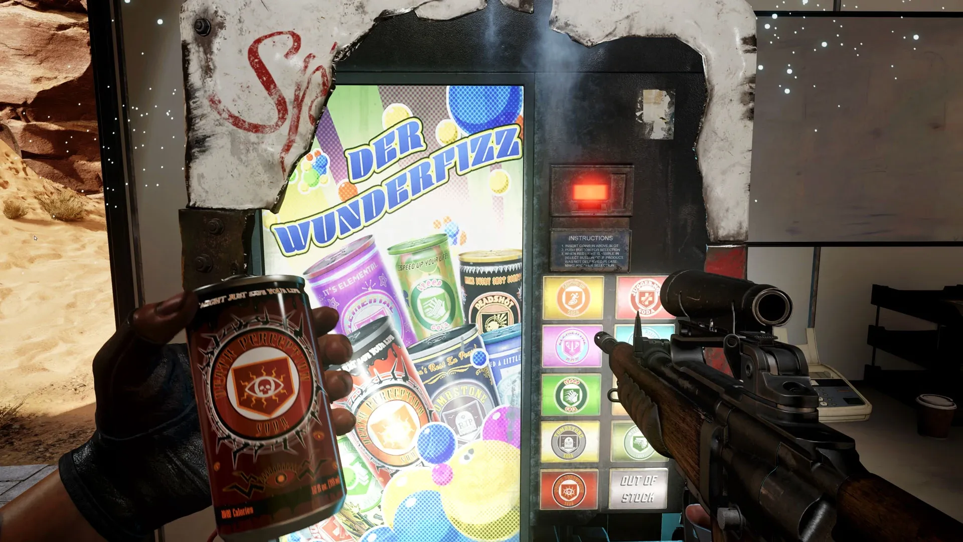 An Der Wunderfizz vending machine from Call of Duty: Black Ops Cold War