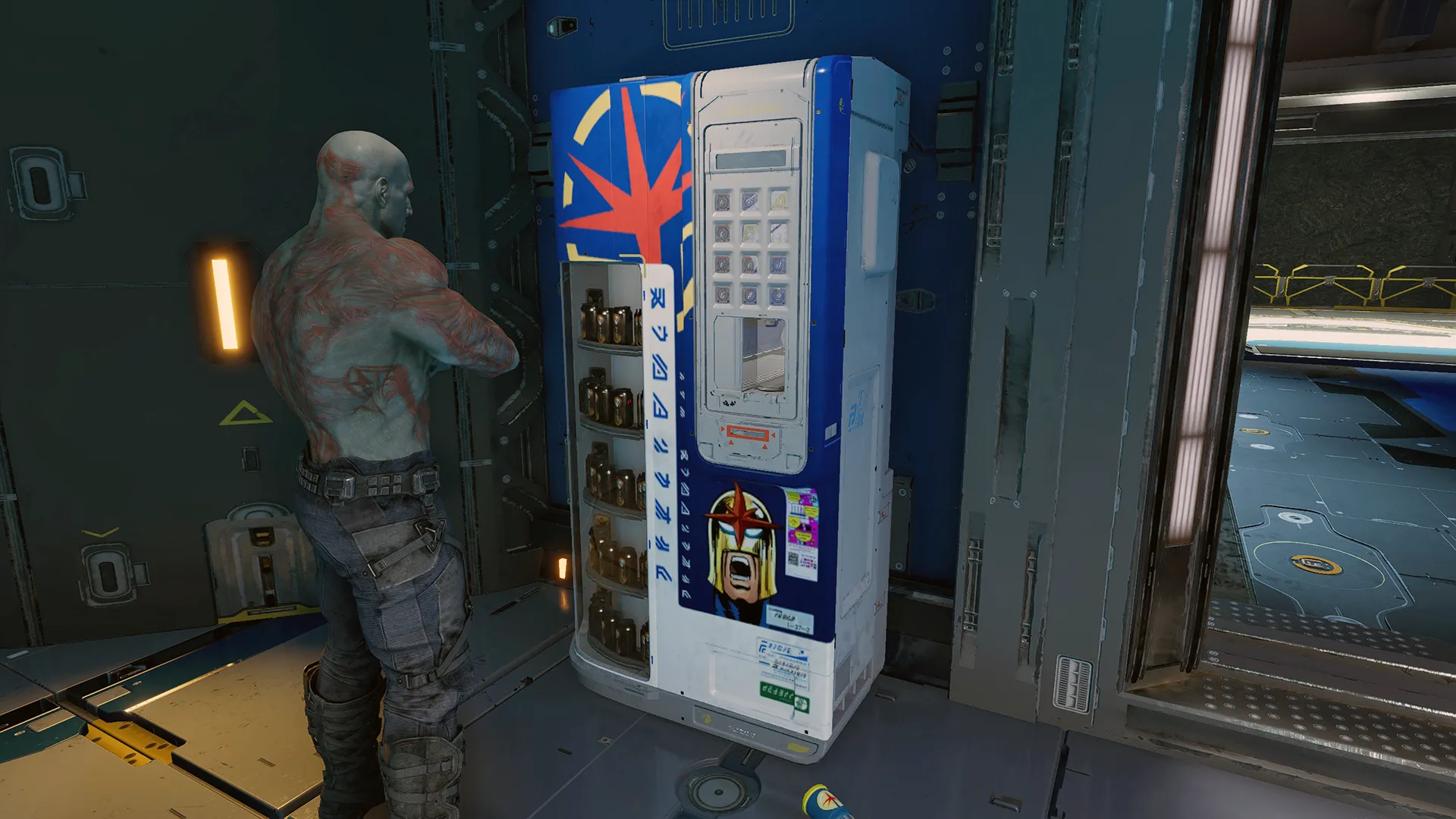 A Nova Corps vending machine from Marvel's Guardians of the Galaxy