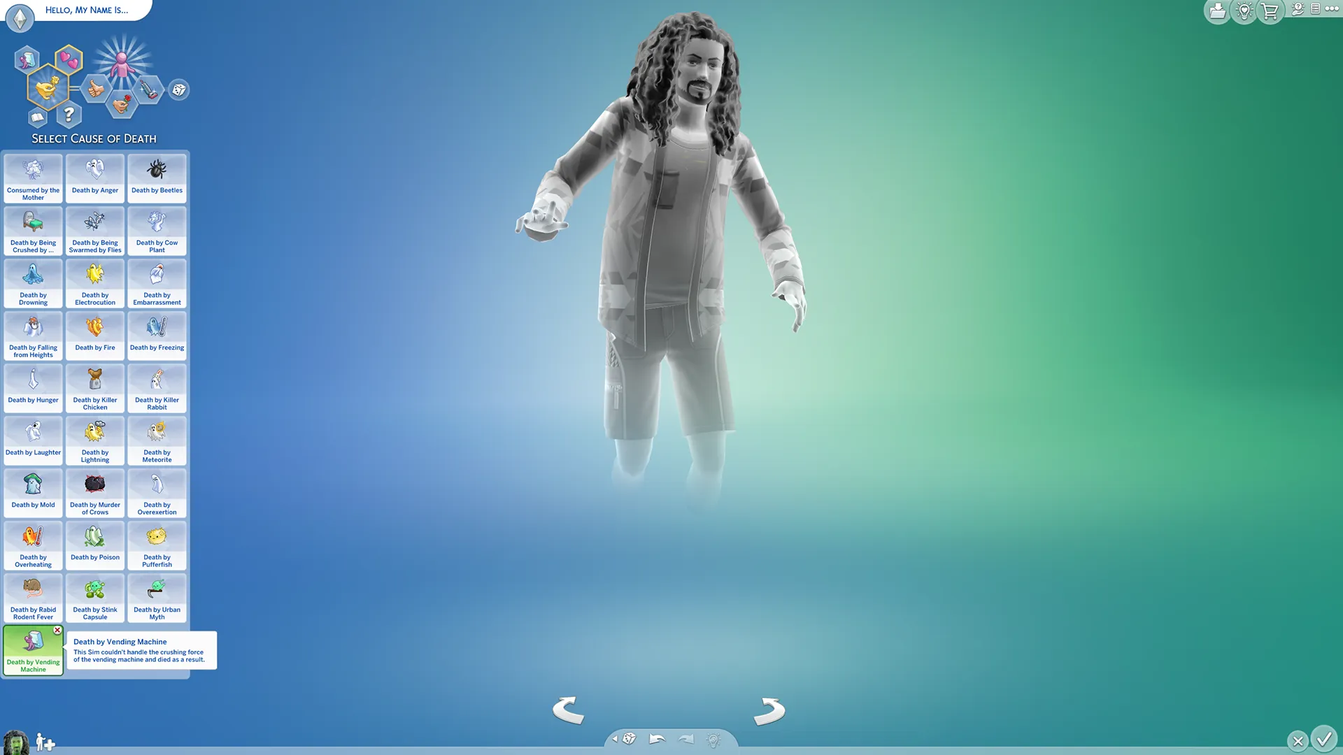 The Sims 4, death by vending machine