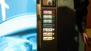 Quality Soda vending machine from Spider-Man 2 (closeup)