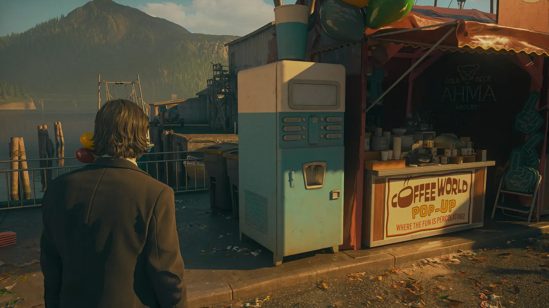 Coffee vending machine from Alan Wake 2