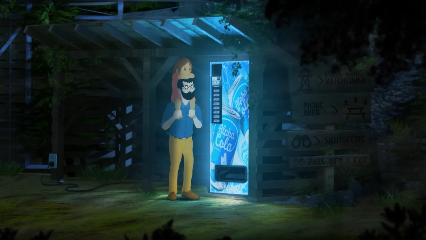 An Alpha Cola vending machine from The Night Is Grey