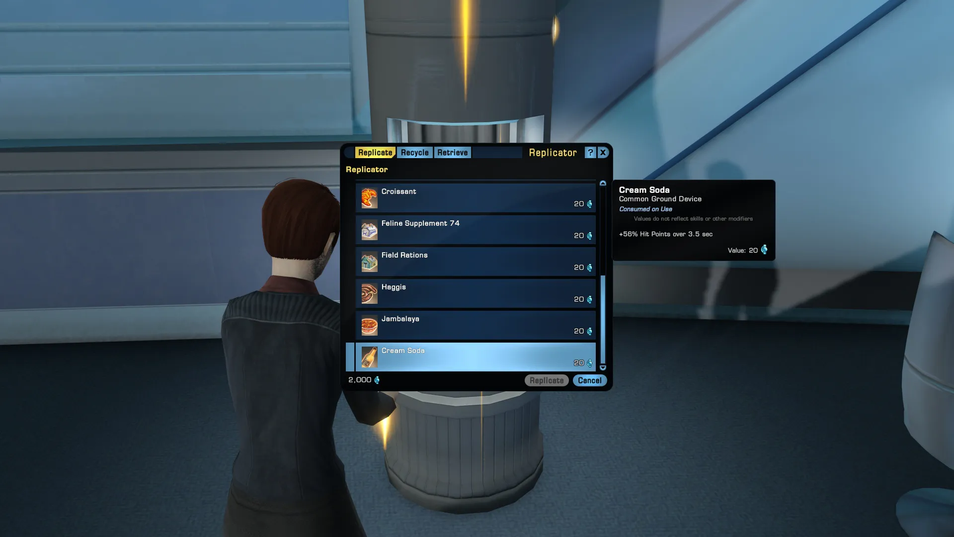 A replicator from Star Trek Online